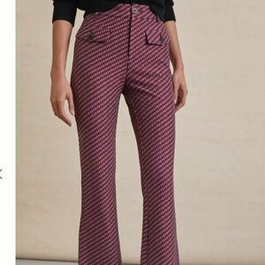 Anthropologie Pink Patterned Pants